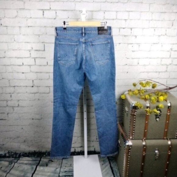 Hudson Blake Slim Distressed Men's Jeans Blue Size 32 - Picture 2 of 7